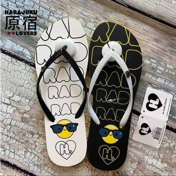 Harajuku Lovers by Gwen Stefani RAD Flip Flops - Picture 1 of 4